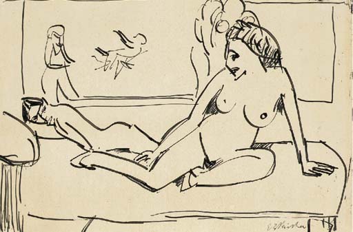 Sitting Nude 1 — Ernst Ludwig Kirchner