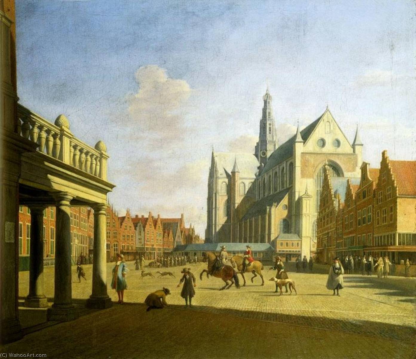 The Grote Markt In Haarlem — Gerrit Adriaenszoon Berckheyde