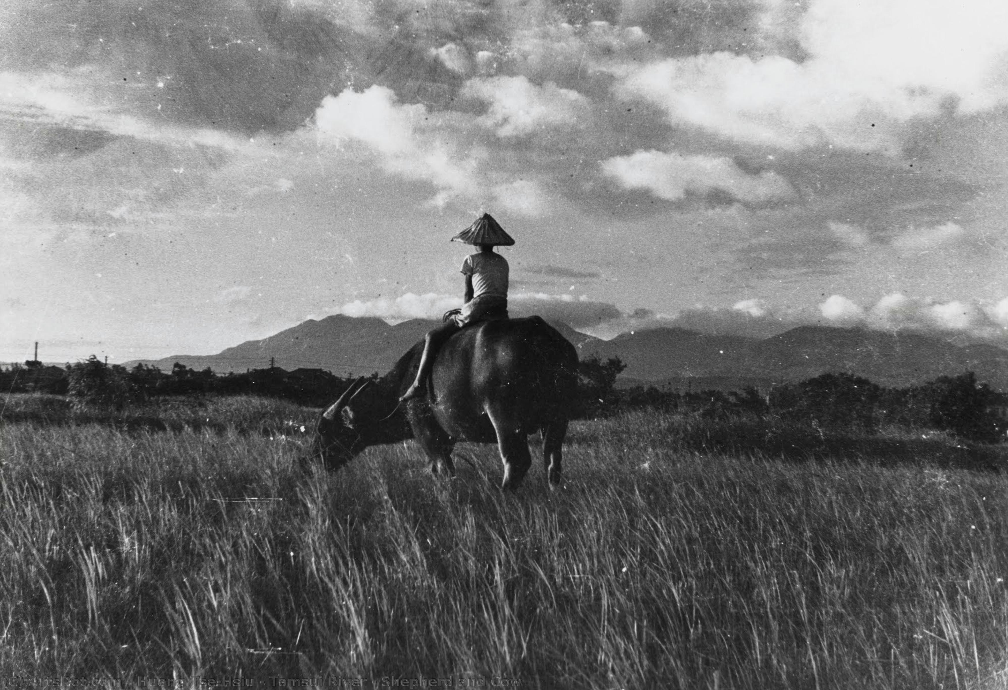 Tamsui River – Shepherd And Cow — Huang Tse-hsiu