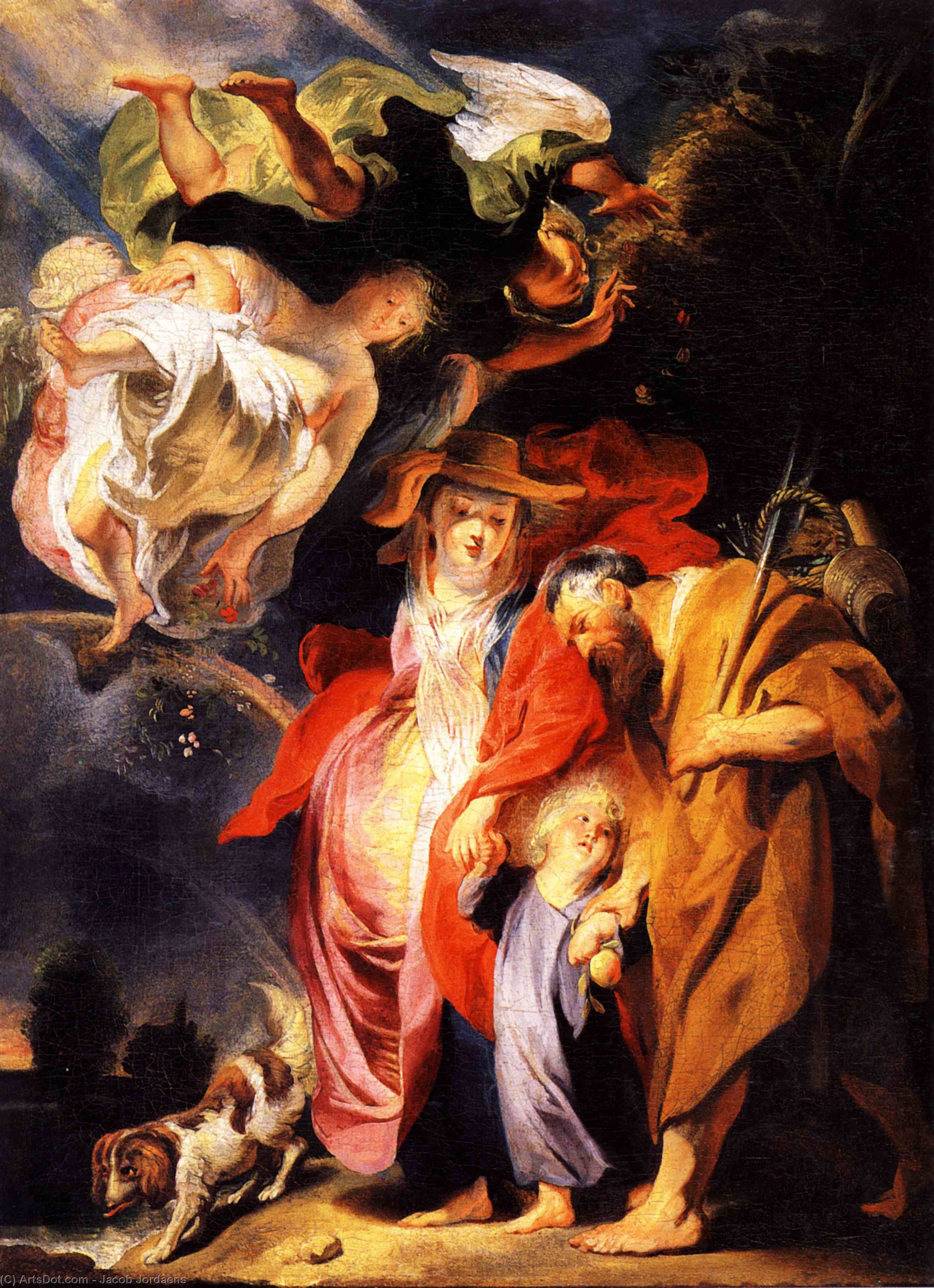 The Return From Egypt Of The Holy Family — Jakob Jordaens