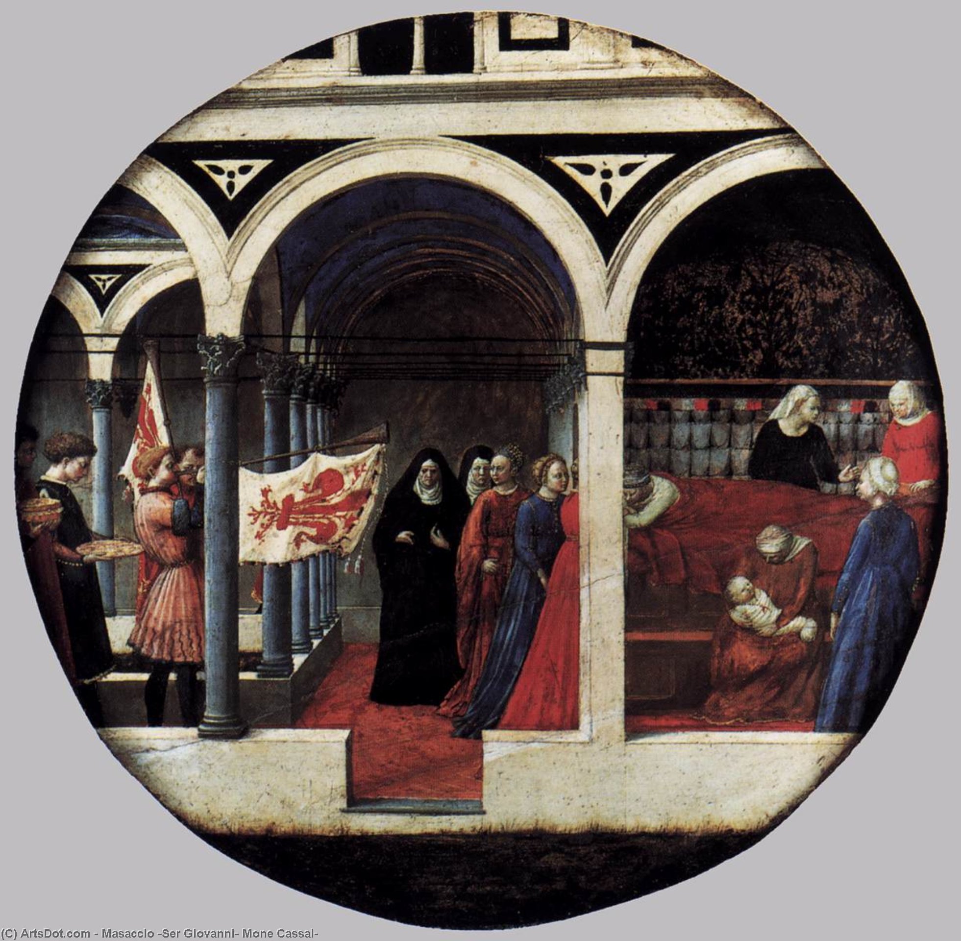 Plate Of Nativity (berlin Tondo) — Masaccio