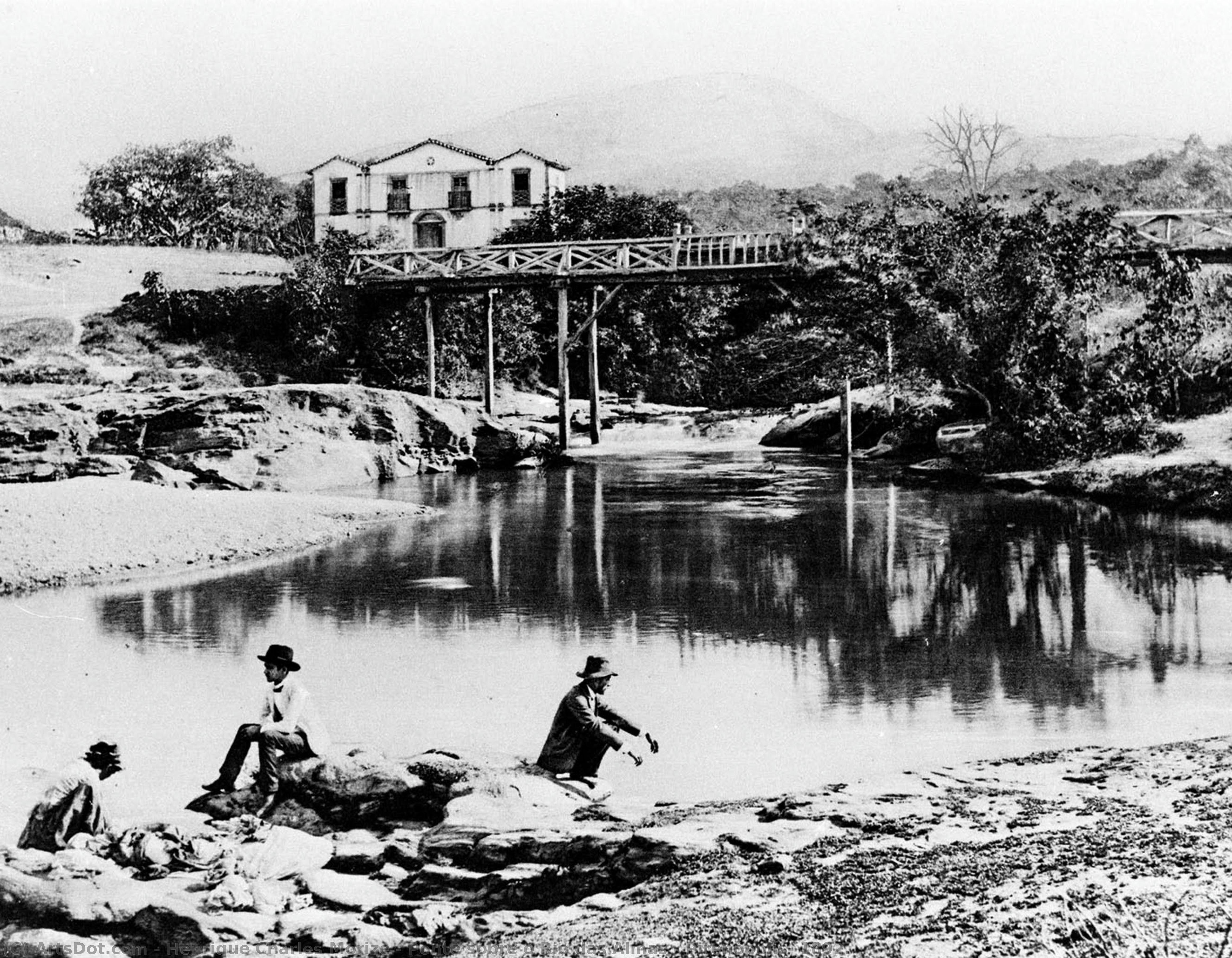 Ponte Sobre O Rio Das Almas - Pirenópolis, 1892. — Henrique Charles Morize