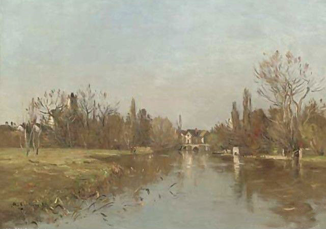 Along The River — Jean-baptiste-antoine Guillemet