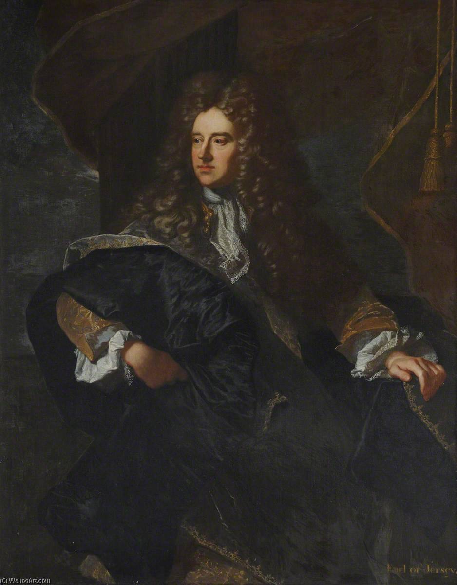 Edward Villiers (1655–1711), Earl Of Jersey, Knight Marshal Of The Royal Household And Diplomat — Hyacinthe Rigaud