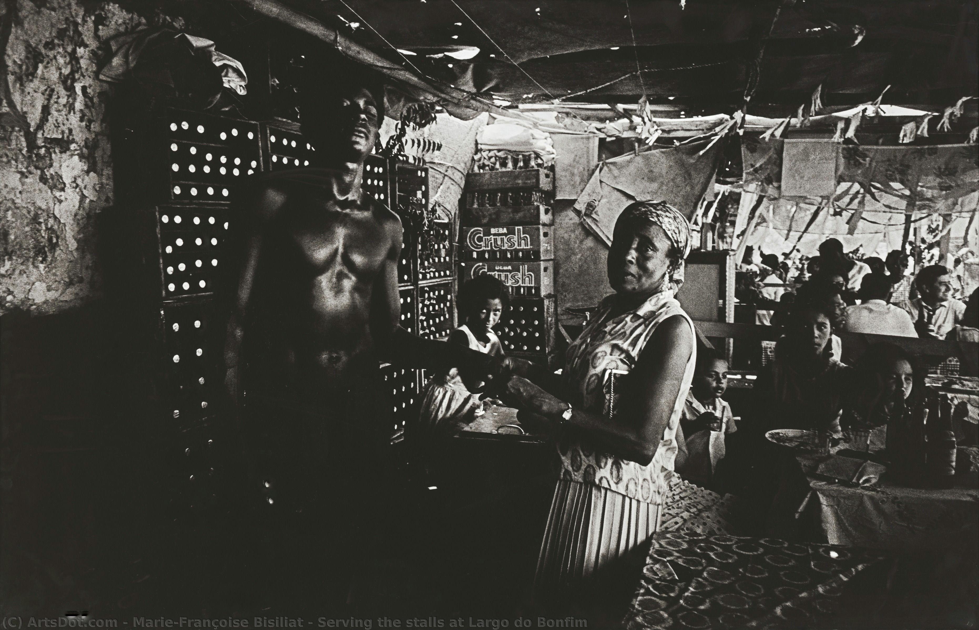 Serving The Stalls At Largo Do Bonfim — Marie-françoise Bisiliat