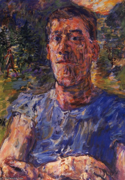 Autoportrait D'un Artiste Dégénéré, Self-portrait Of A Degenerated Artist, Huile Sur Toile, — Oskar Kokoschka
