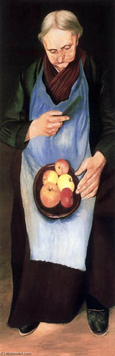 Old Woman Peeling Apple — Tivadar Csontváry Kosztka