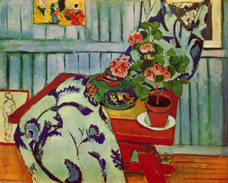 Nature Morte Au Géranium Huile Sur Toile - (94) — マティス