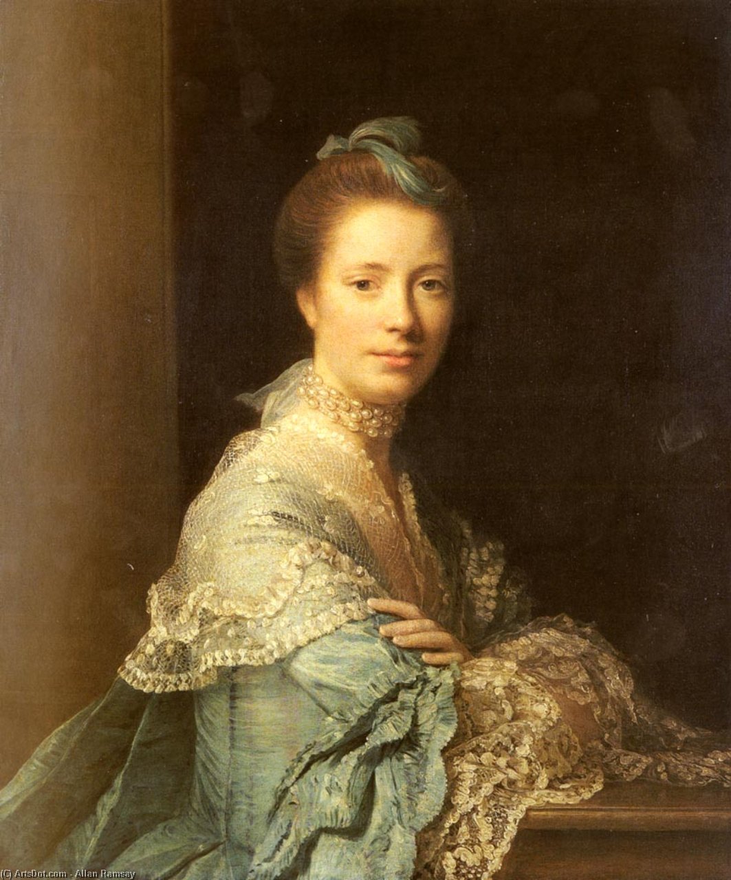 Portrait Of Jean Abercromby, Mrs Morison — Allen Ramsay