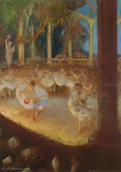 Ballerinas In The Theatre - The Ballet — Gaston De La Touche