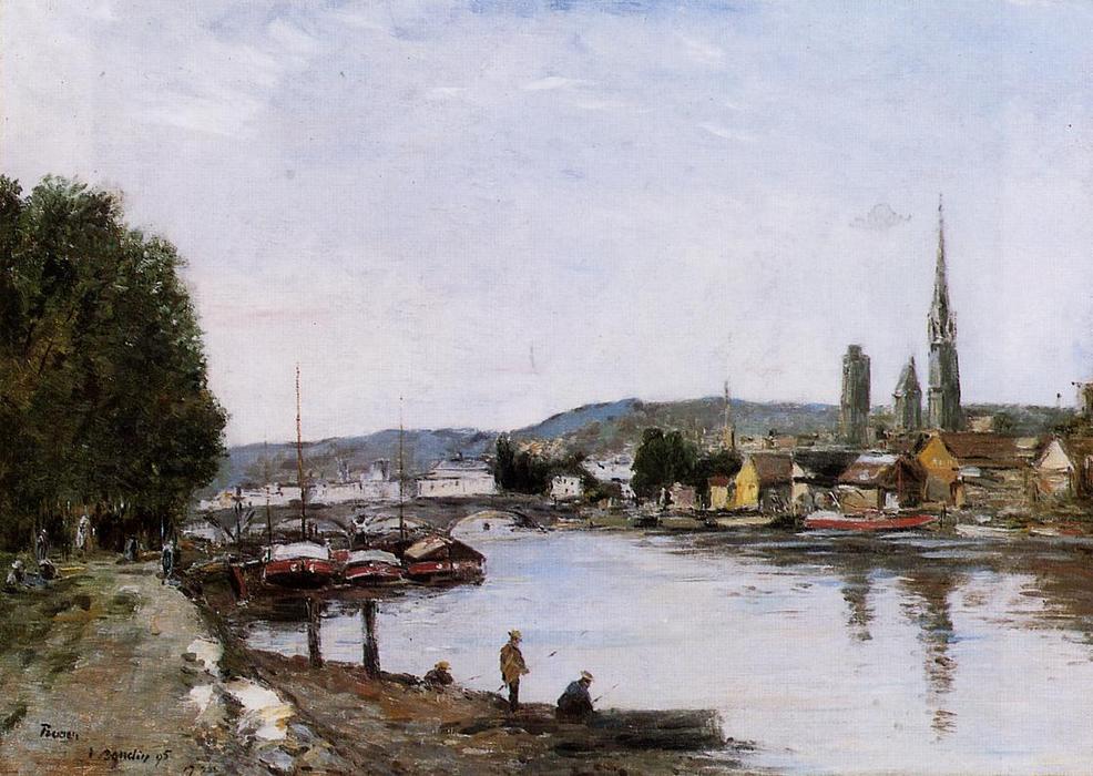 Rouen, View From The Queen's Way — Eugène Louis Boudin