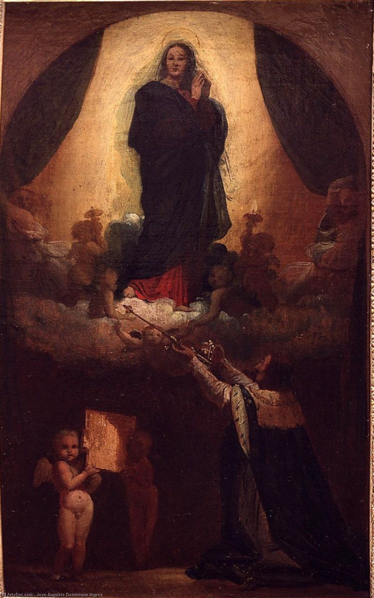 Primer Pensamiento Del Voto De Luis Xiii — Jean-auguste-dominique Ingres