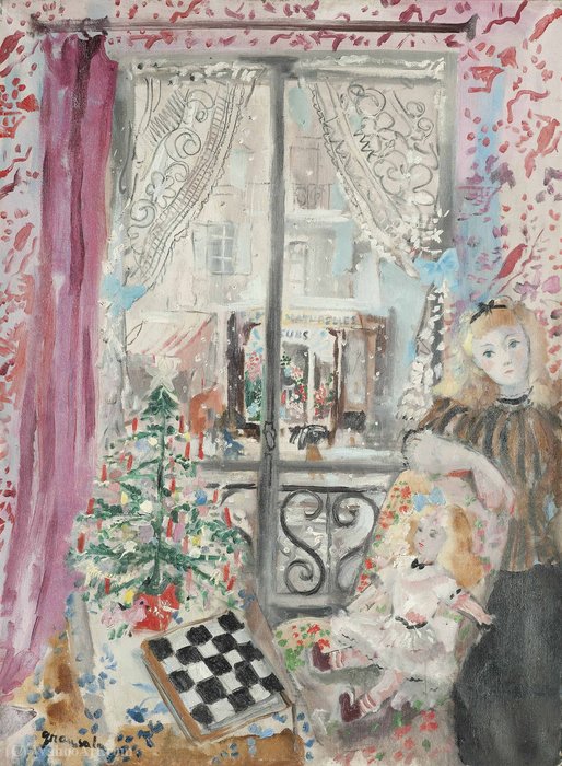 Christmas, Child And Doll — Emilio Grau Sala