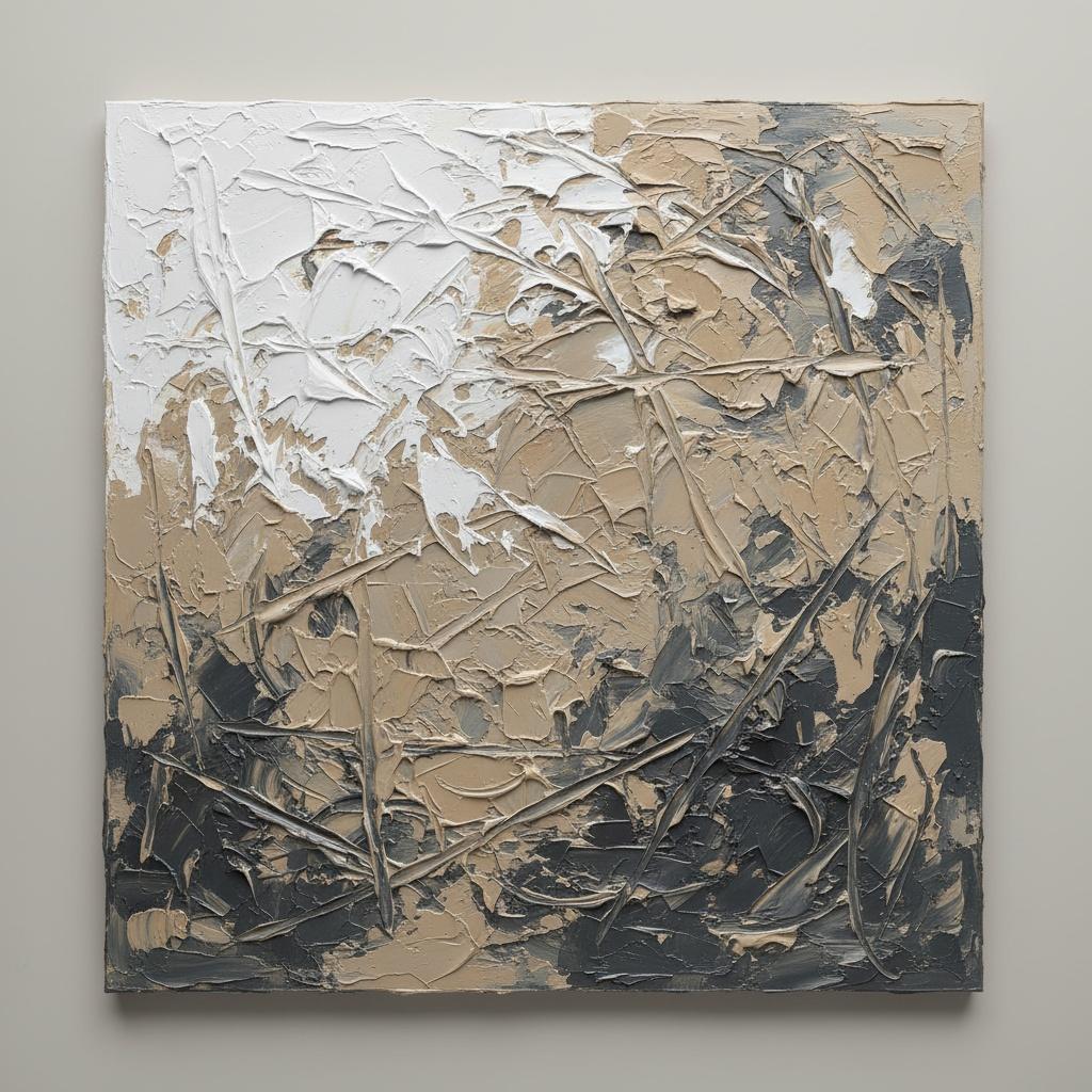 Fractured Earth: A Monumental Study Of Sculptural White And Charcoal Tension — David Moreau