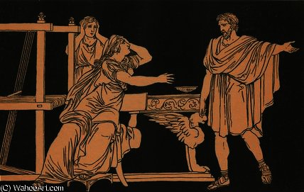 The Mother Of Euryalus Receiving The News Of His Death — Bartolomeo Pinelli