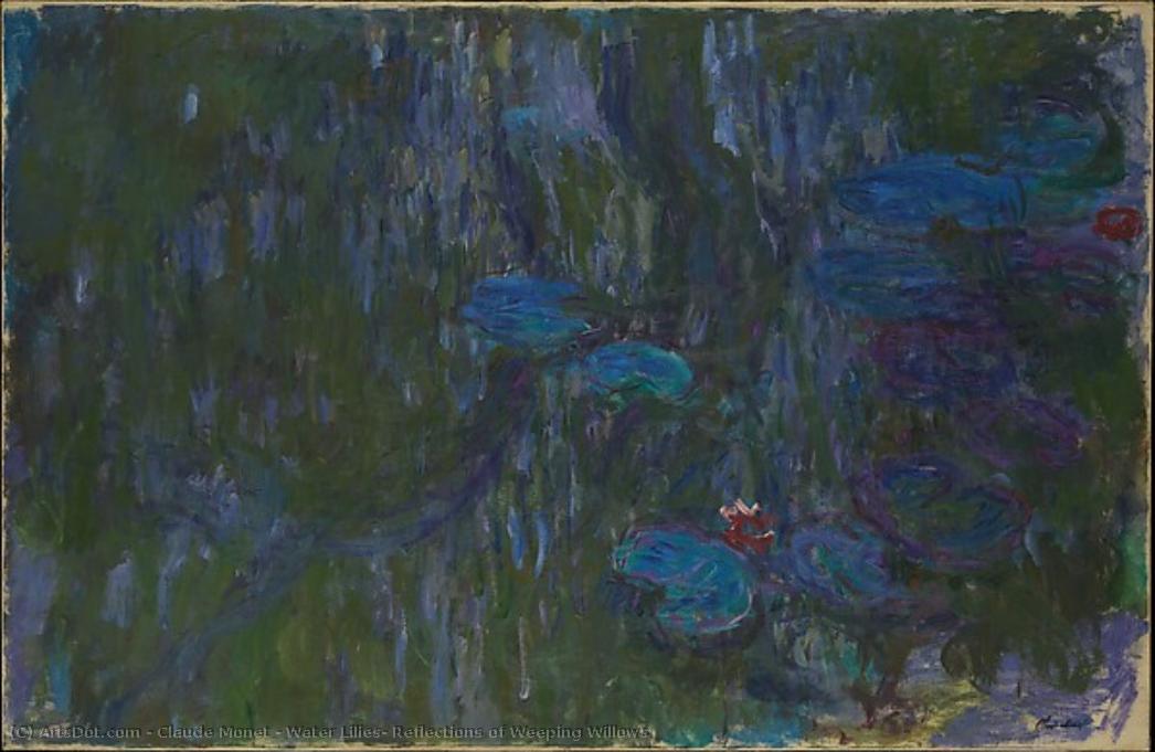 Water Lilies, Reflections Of Weeping Willows — Клод Моне