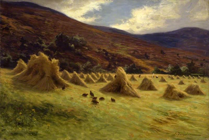 Harvesting, Forest Of Birse, Aberdeenshire — Joseph Farquharson