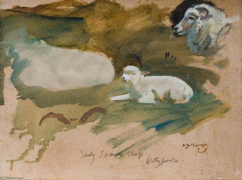 Studies Of Exmoor Sheep, Withypool — Sir Alfred James Munnings