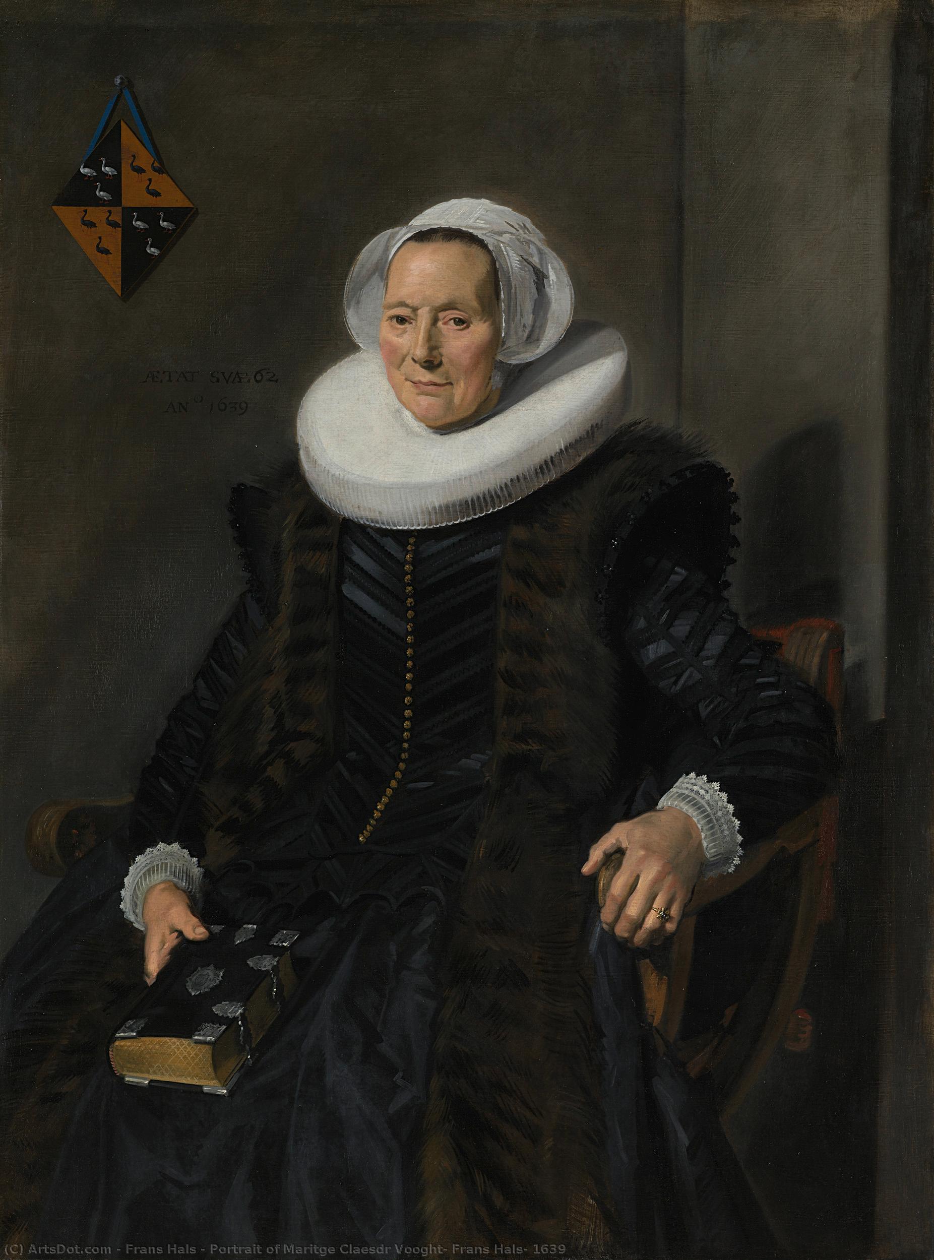 Portrait Of Maritge Claesdr Vooght, Frans Hals, 1639 — Frans Hals I