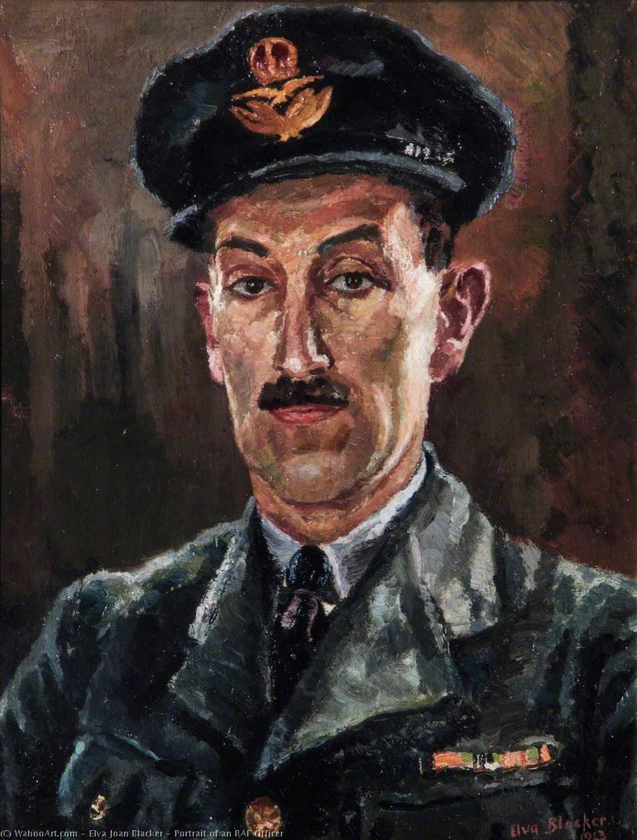 Portrait Of An Raf Officer — Elva Joan Blacker