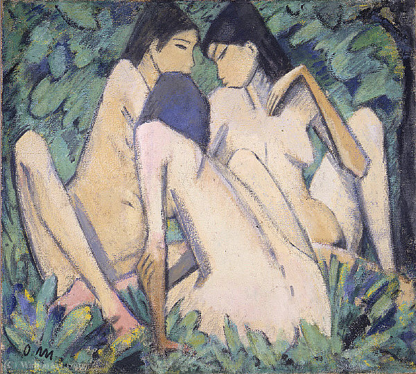 Three Girls In A Wood — Otto Mueller