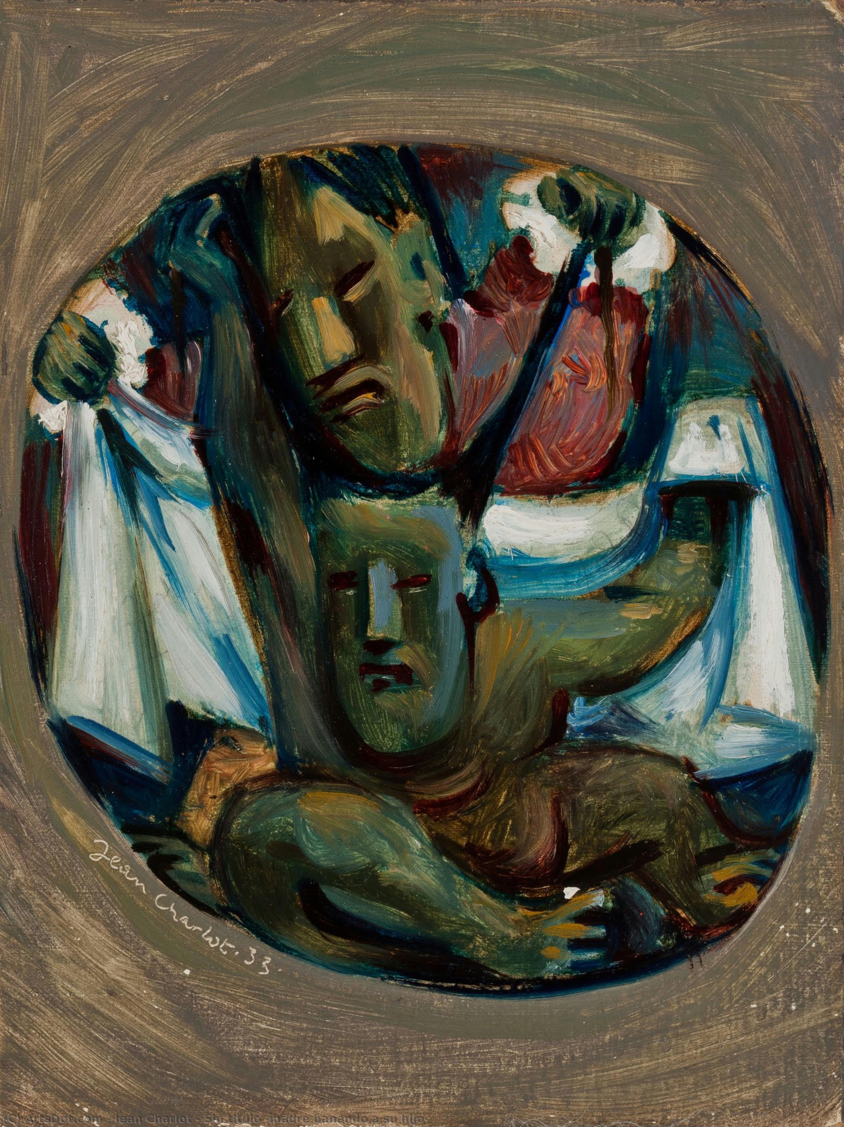 Sin Titulo (madre Banando A Su Hijo) — Jean Charlot