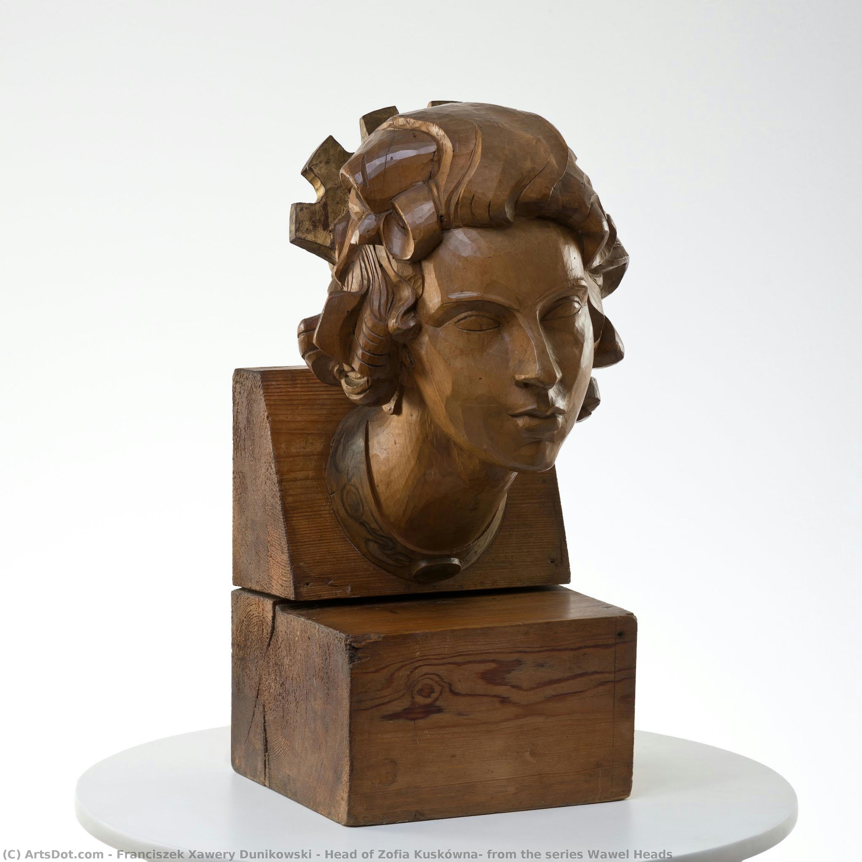 Head Of Zofia Kuskówna, From The Series Wawel Heads — Franciszek Xawery Dunikowski