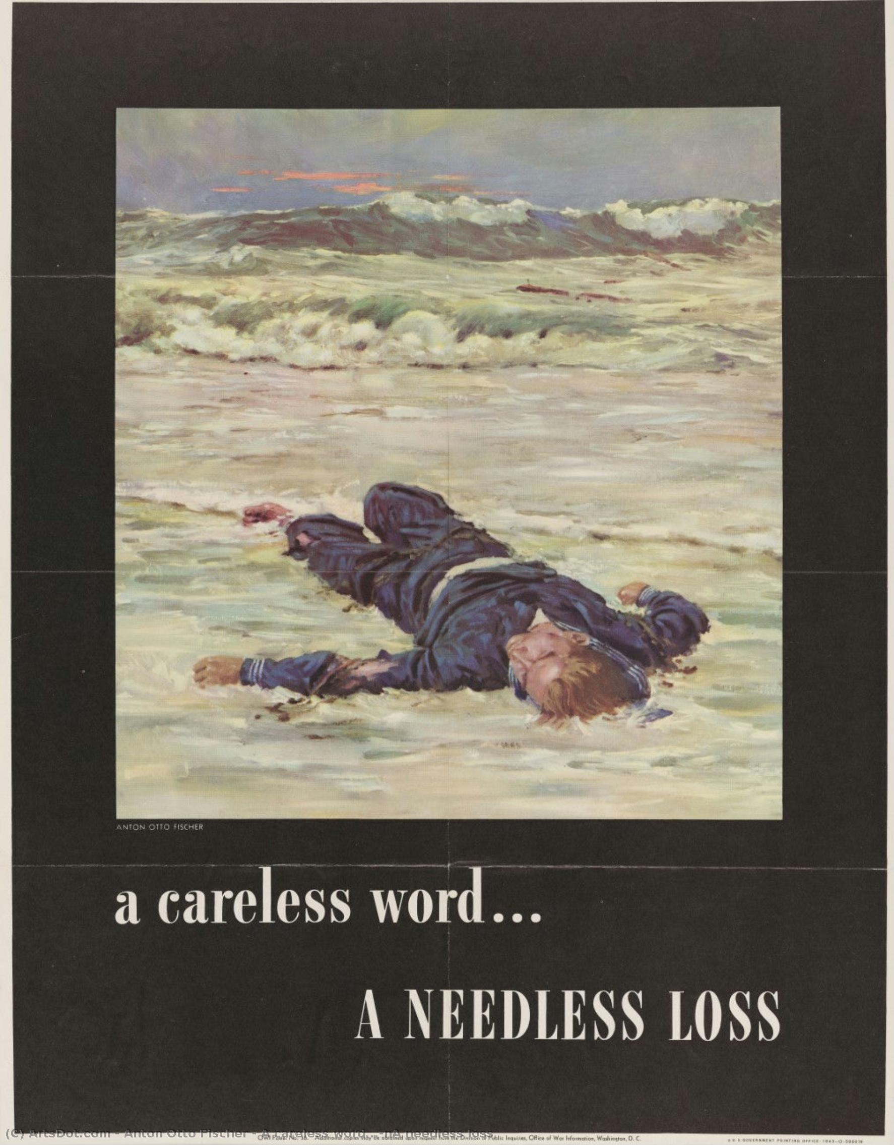A Careless Word...\na Needless Loss — Anton Otto Fischer