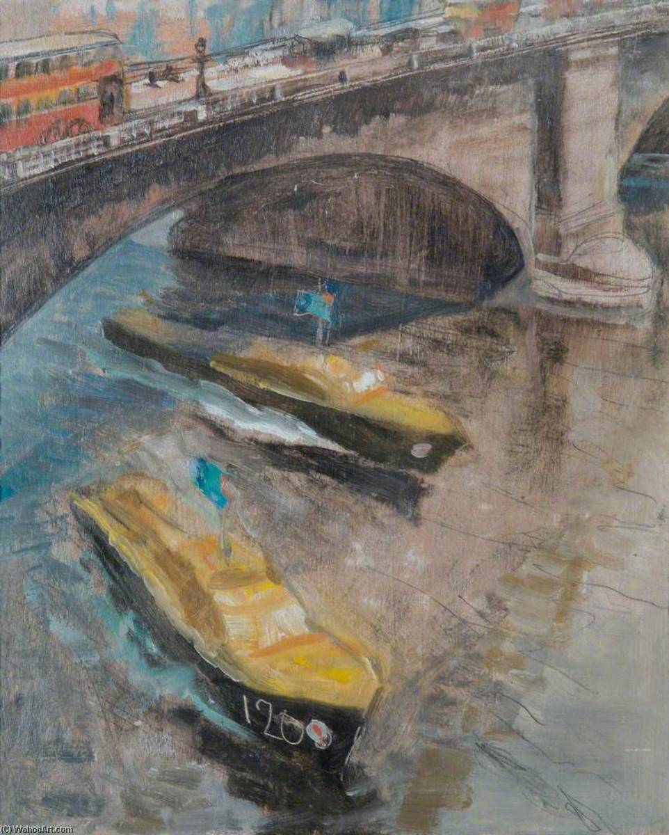 Two Raf Marinecraft Passing Below A London Bridge — John Edgar Platt