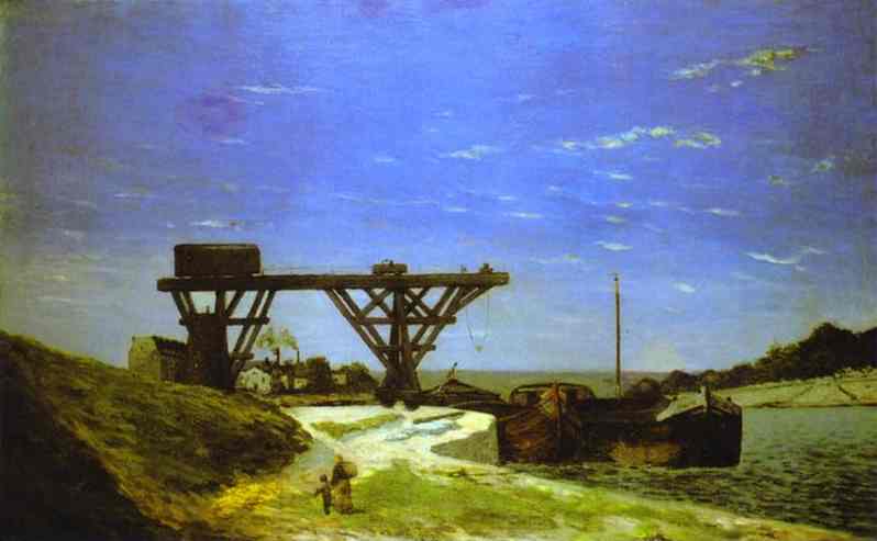 The Seine In Paris Between The Pont D'lena And The Pont De Grenelle — Eugène Henri Paul Gauguin