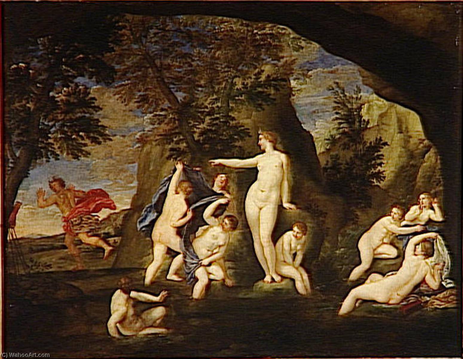Acteon Metamorphose En Cerf — Francesco Albani (l'albano)