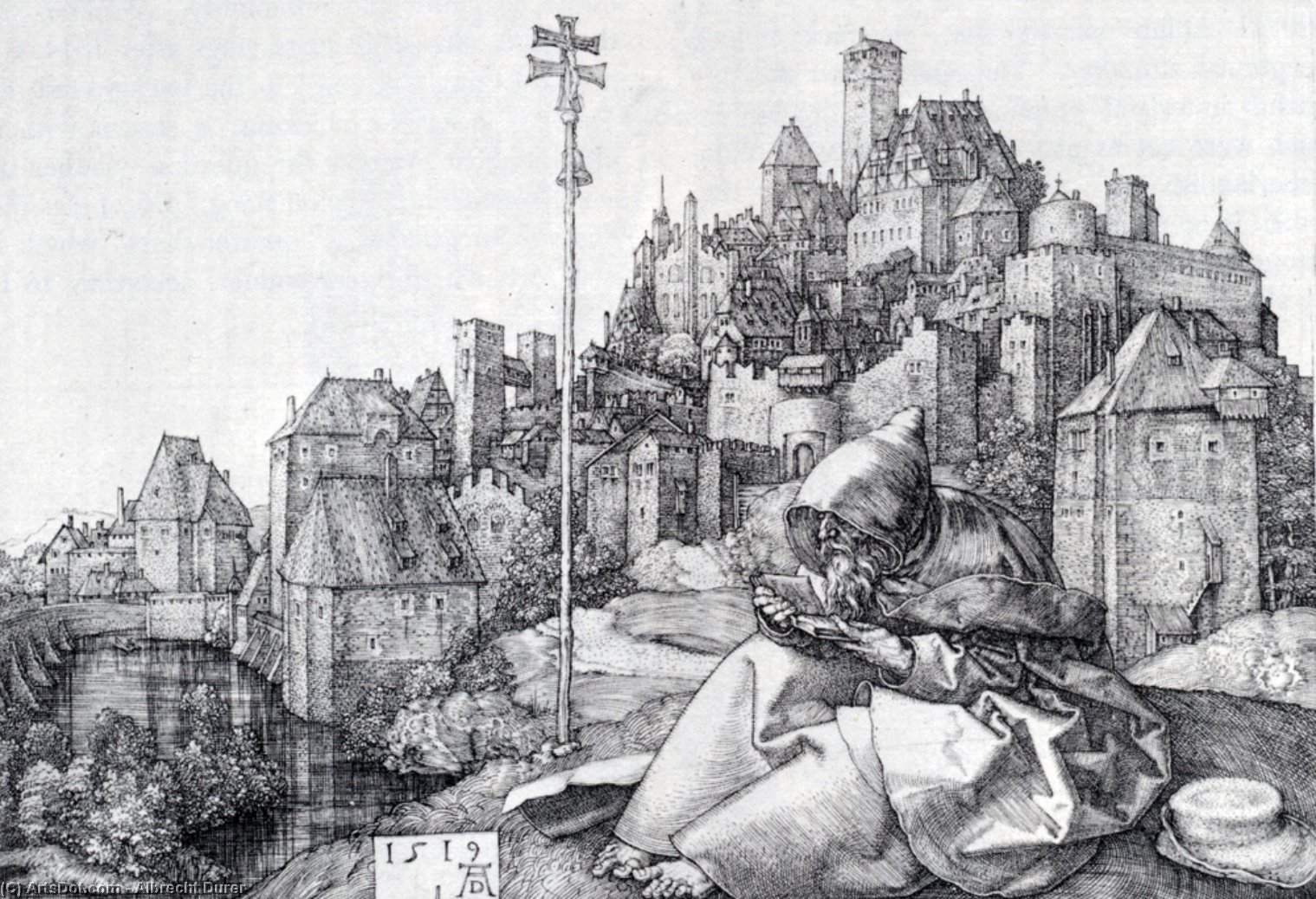 St Anthony — Albrecht Dürer