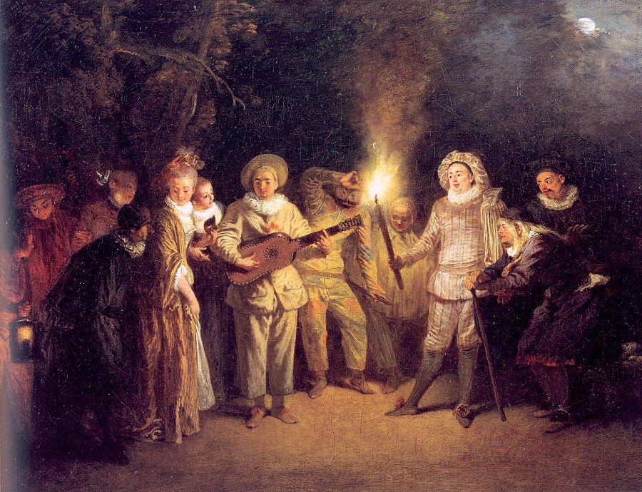 The Italian Theater — Jean-antoine Watteau