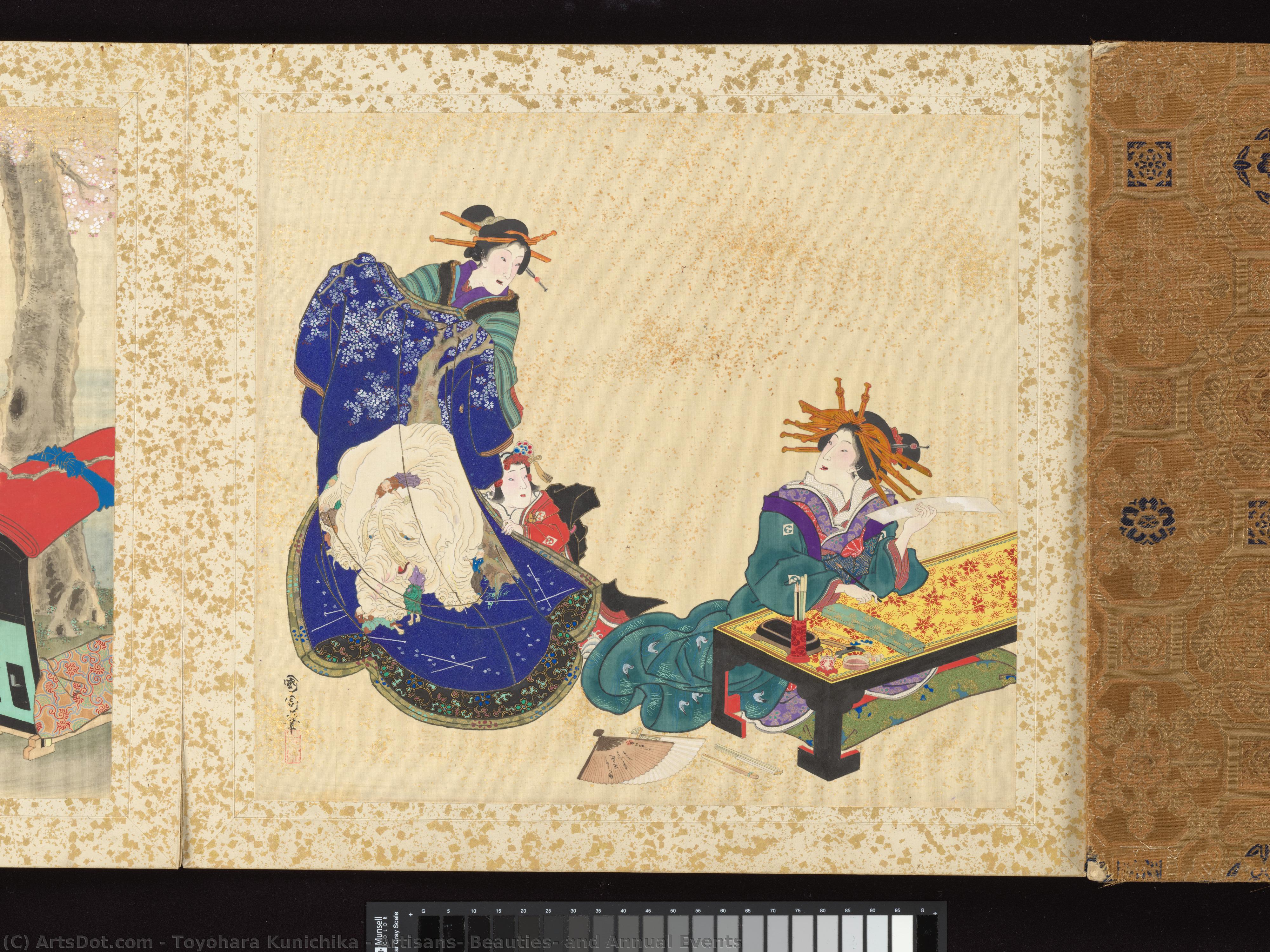 Artisans, Beauties, And Annual Events — Toyohara Kunichika