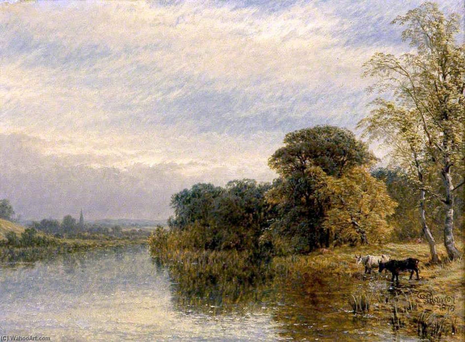 Landscape, River Scene — Henry Thomas Dawson