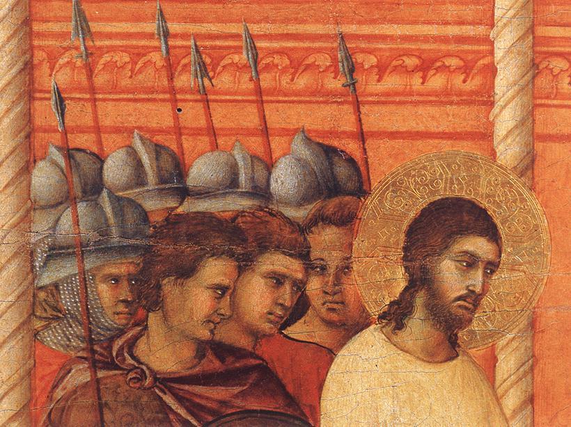 Christ Before Pilate Again (detail) — ドゥッチョ・ディ・ブオニンセーニャ