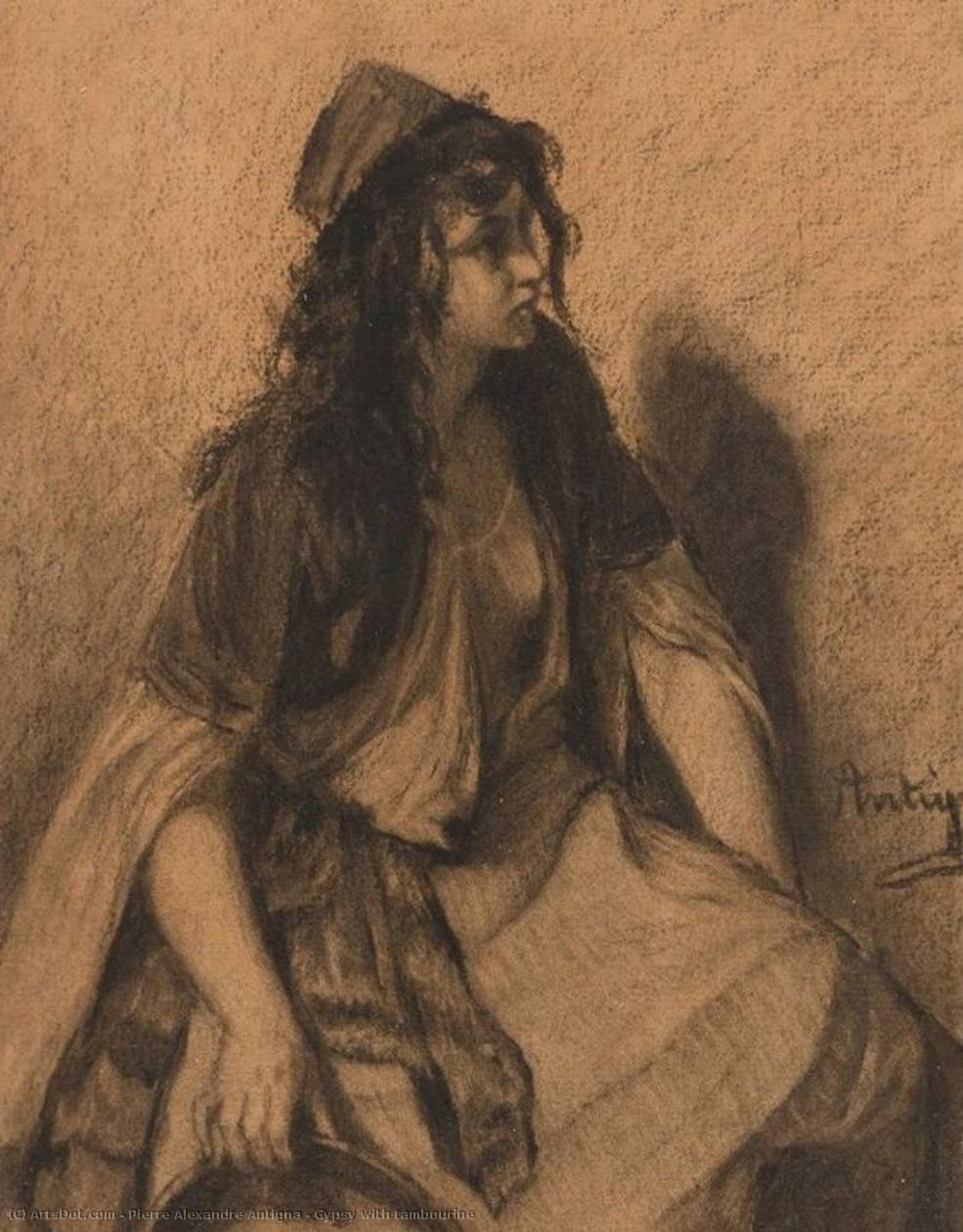 Gypsy With Tambourine — Pierre Alexandre Antigna