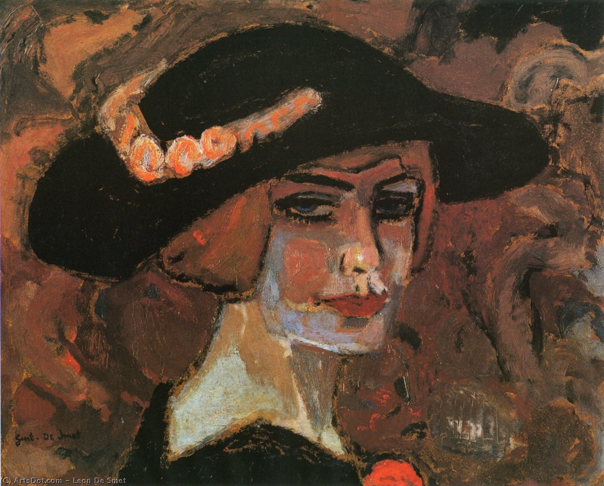Girl Wearing A Hat — Leon De Smet