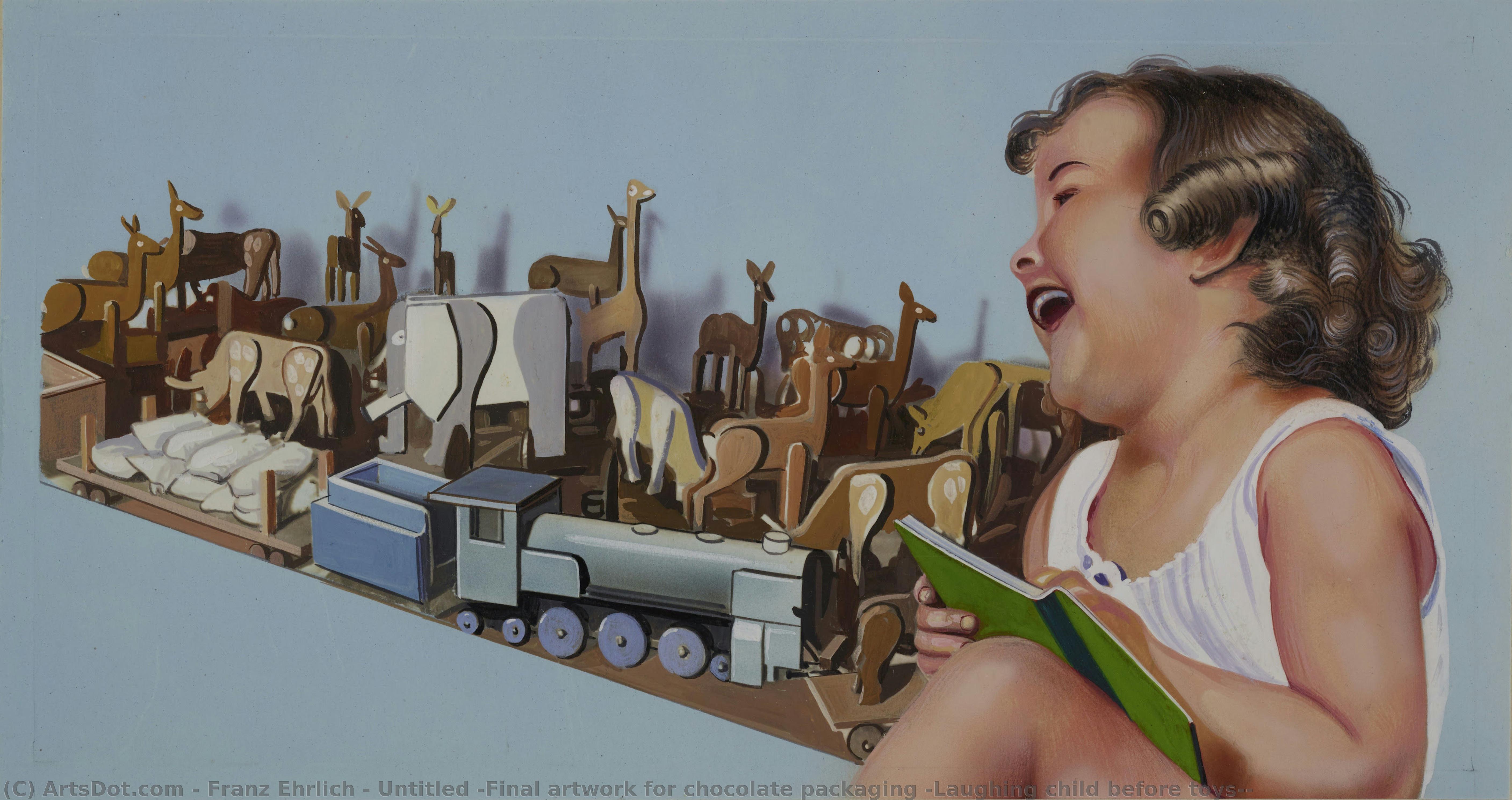 Untitled (final Artwork For Chocolate Packaging (laughing Child Before Toys)) — Франц Эрлих