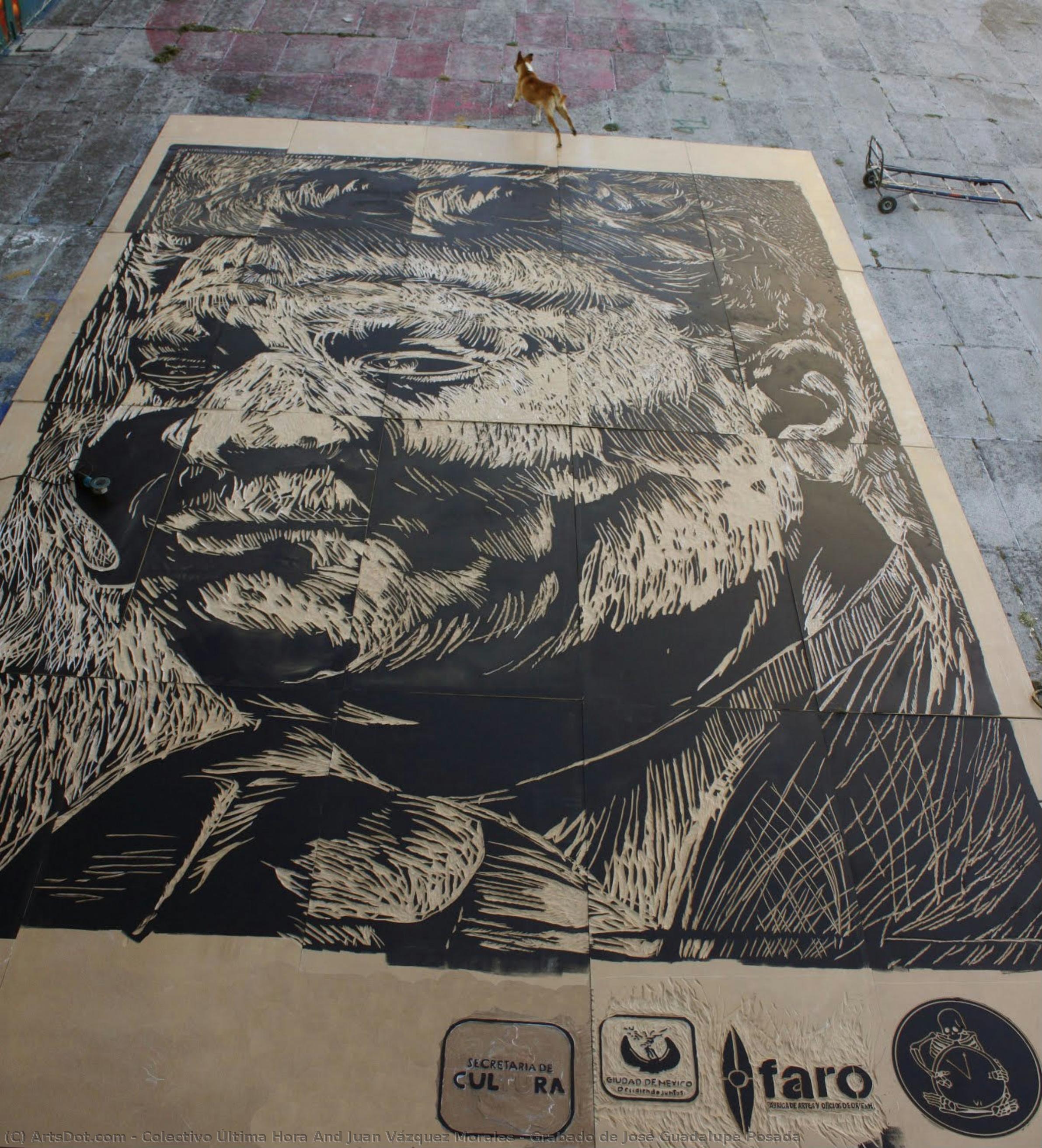 Grabado De José Guadalupe Posada — Colectivo Última Hora And Juan Vázquez Morales