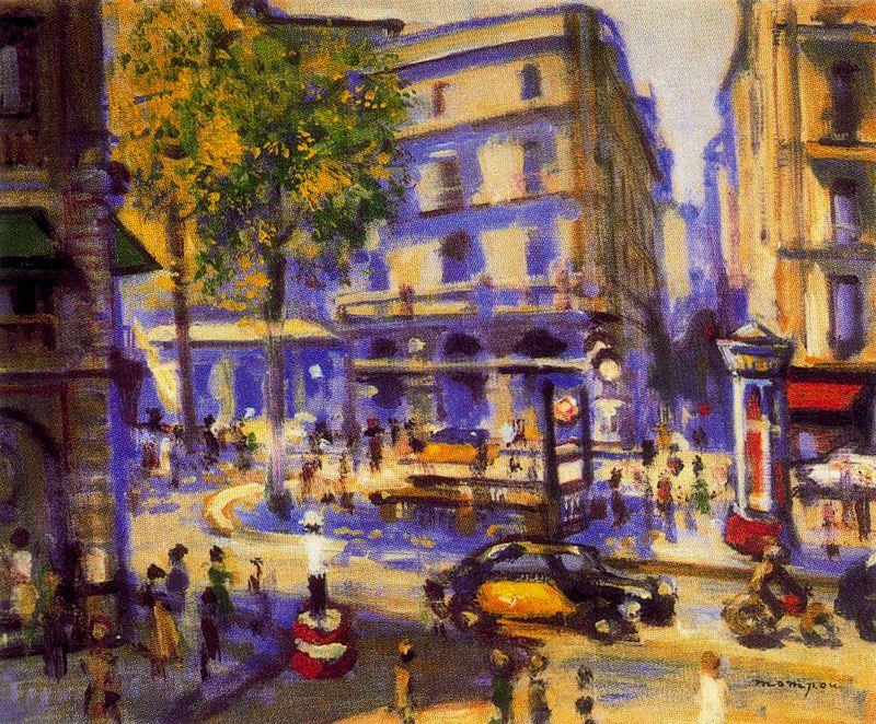 Barcelona. La Rambla And The Liceu — ジョセップ・モンポウ・デンカウセ