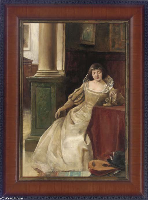 A Lady Reading; And A Gentleman Smoking A Pipe — Alex De Andreis