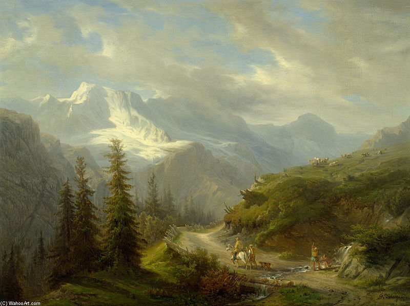 View From Murren To The Ebnefluh — Francois Diday