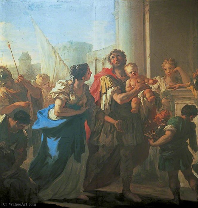 Hector And Andromache — Giovanni Antonio Pellegrini