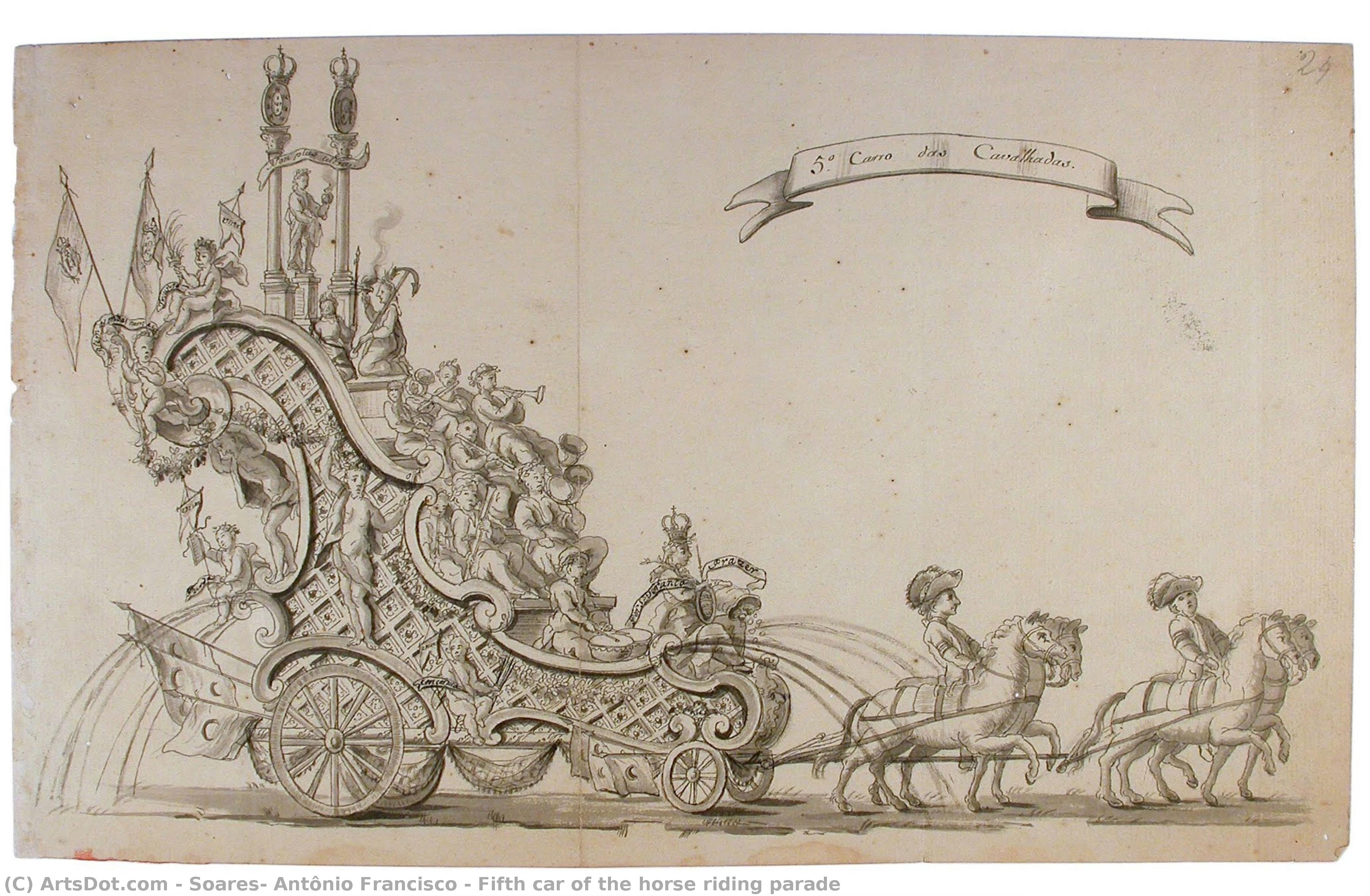 Fifth Car Of The Horse Riding Parade — Soares, Antônio Francisco