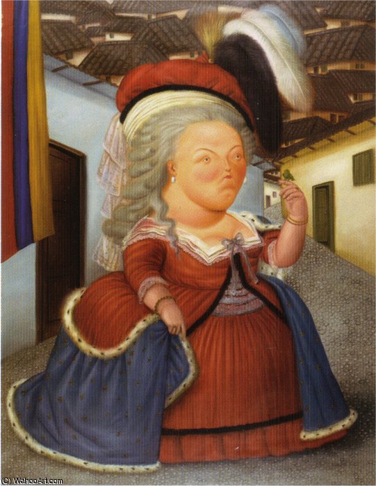 Louis Xiv Et Marie-antoinette En Visite À Medellin — Fernando Botero