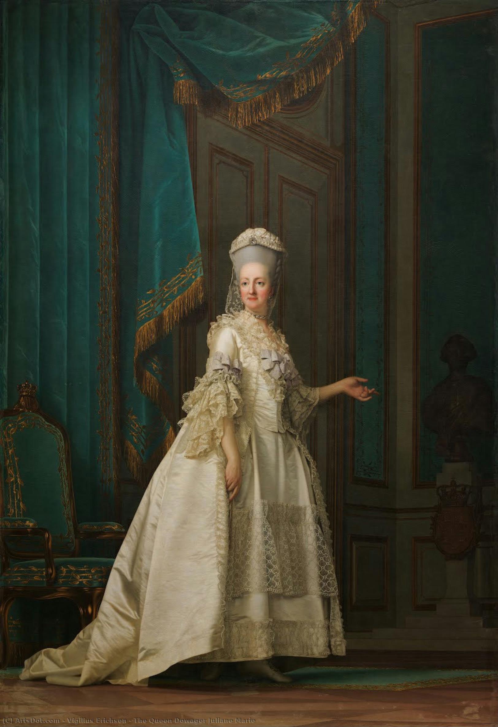 The Queen Dowager Juliane Marie — Vigilius Erichsen