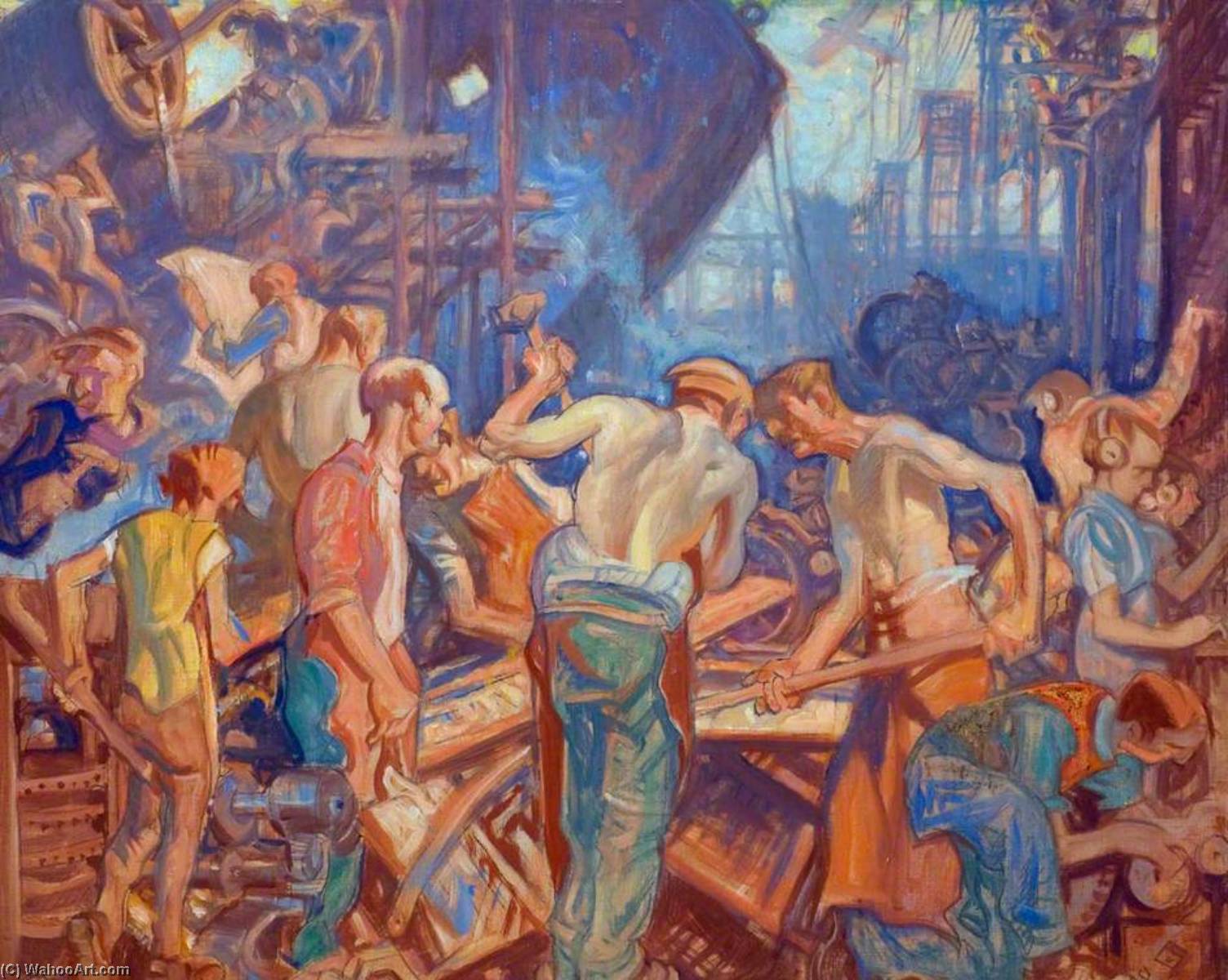 Industry (study For The Panels Designed For The Ss 'queen Mary') — Frank Brangwyn