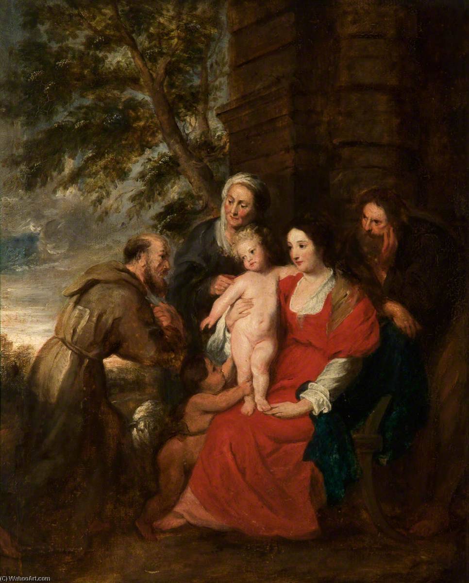 Holy Family With Saint Elizabeth And Saint Francis (copy After Peter Paul Rubens) — Thomas Robson