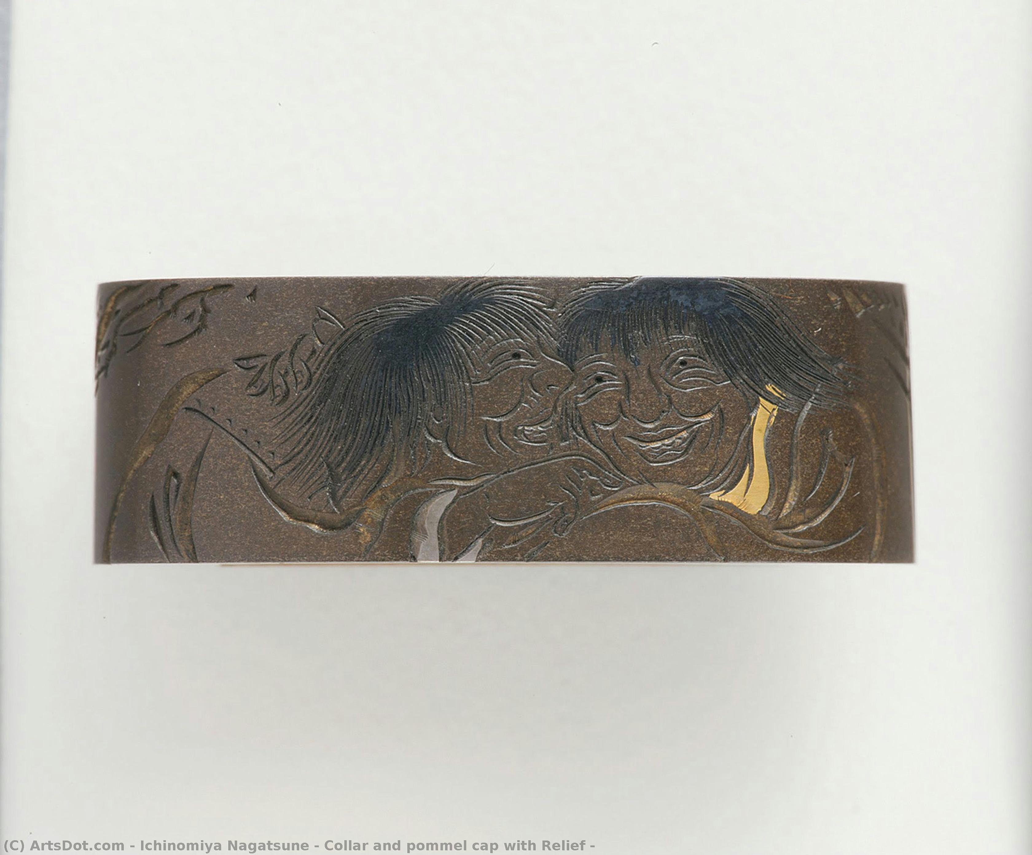 Collar And Pommel Cap With Relief — Ichinomiya Nagatsune